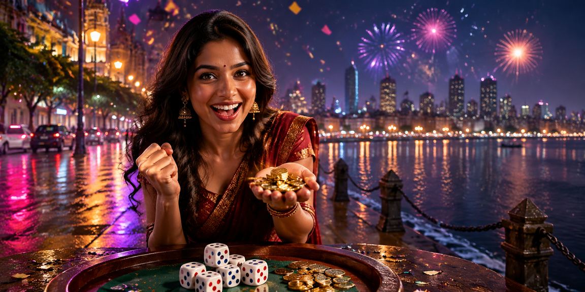 Mumbai neon dice game ambiance